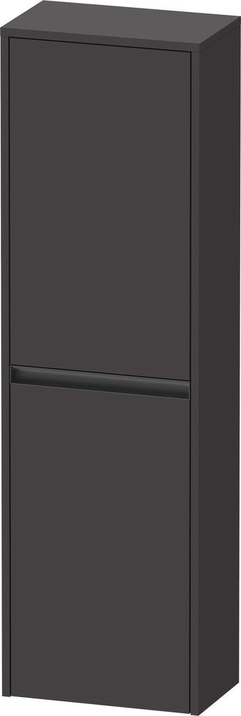 Duravit Ketho.2 Halfhoge Kast 40x24x132 cm Supermat Grafiet