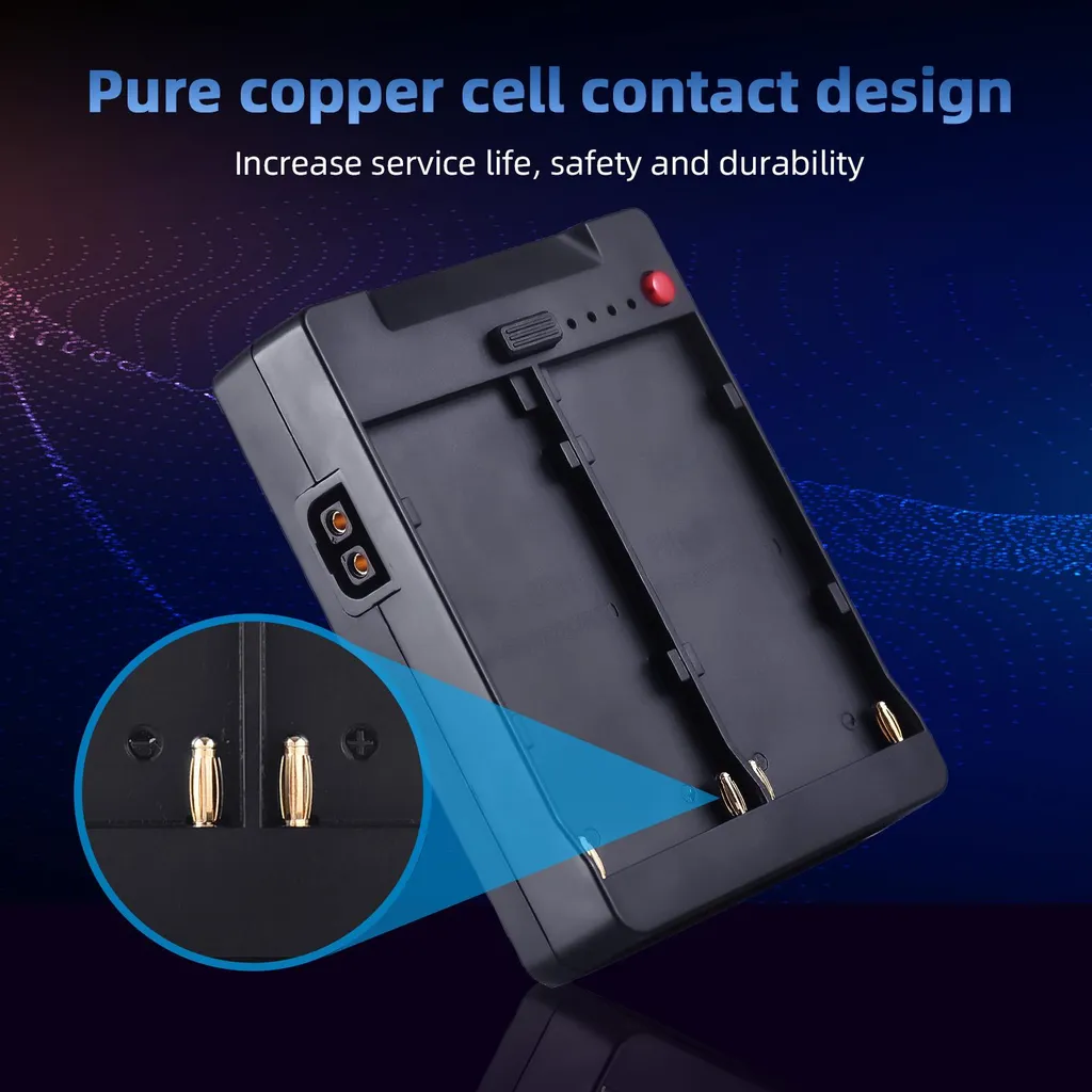 Plaque NP-F970 vers V-Mount : la solution pour vos sorties USB et DC - 4
