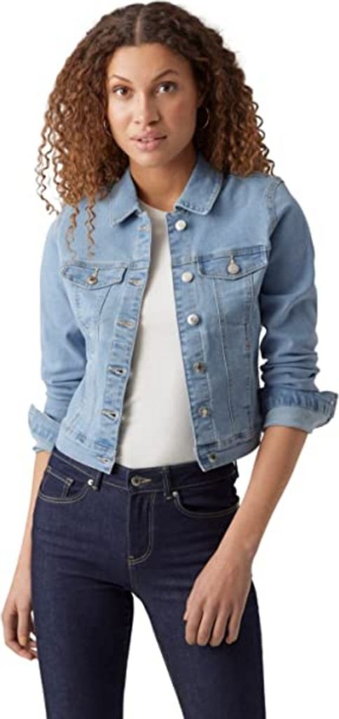 Vero Moda Jacket 10279492-LIGHTBLUEDENIM in Celeste color size large