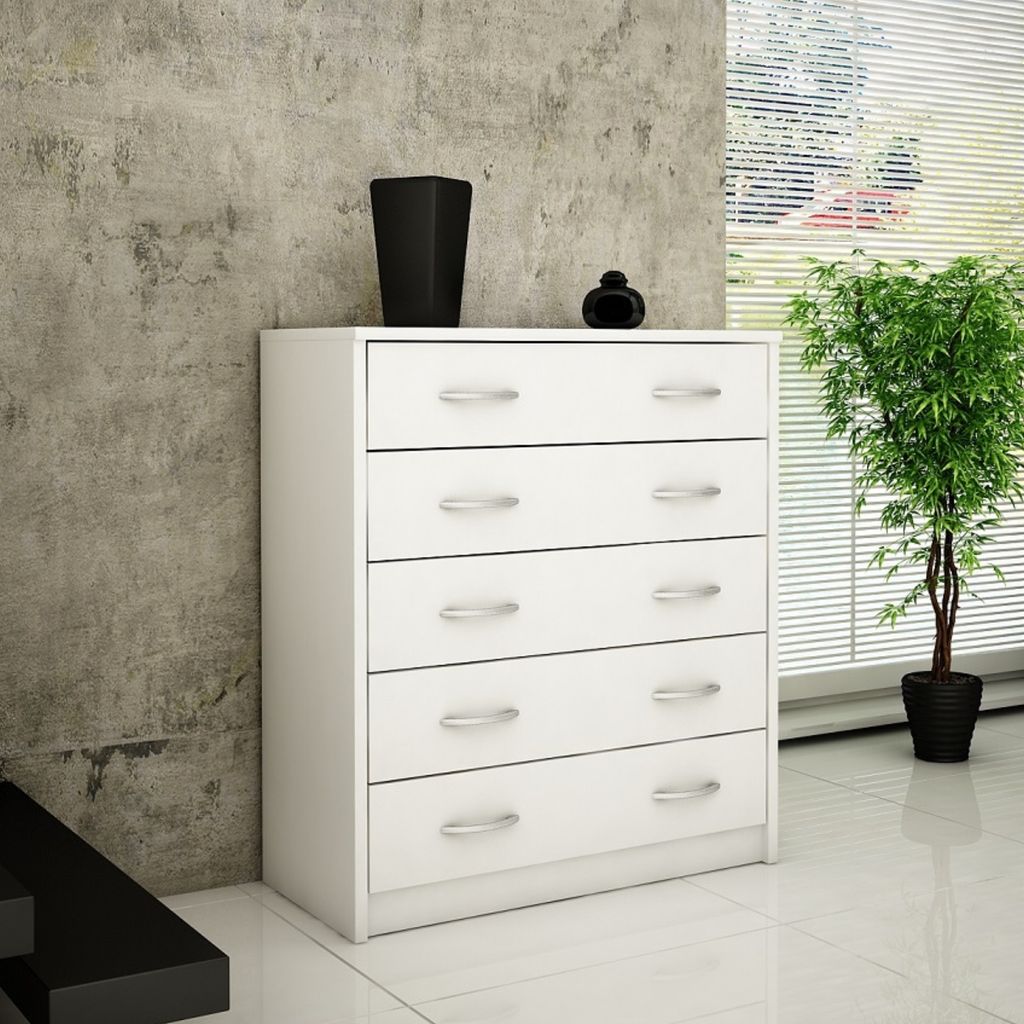 Kommode mit 5 Schubladen mit matter Oberfläche, Kommode Produktbild 