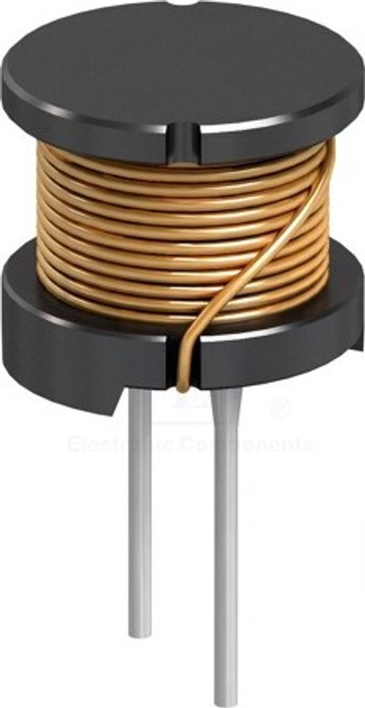 1x Drossel: Draht 12uH 20% 5A THT 18mΩ Ø12,5x10,8mm Ausg: radial 09HCP-120M-50 V