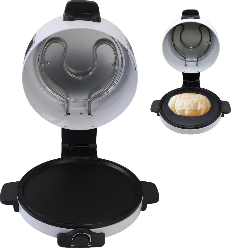 Home Pizza Maker 2000W Schnelles Aufheizen Antihaftbeschichtung Backofen Backmaschine für Steak Burger Brot EU Stecker