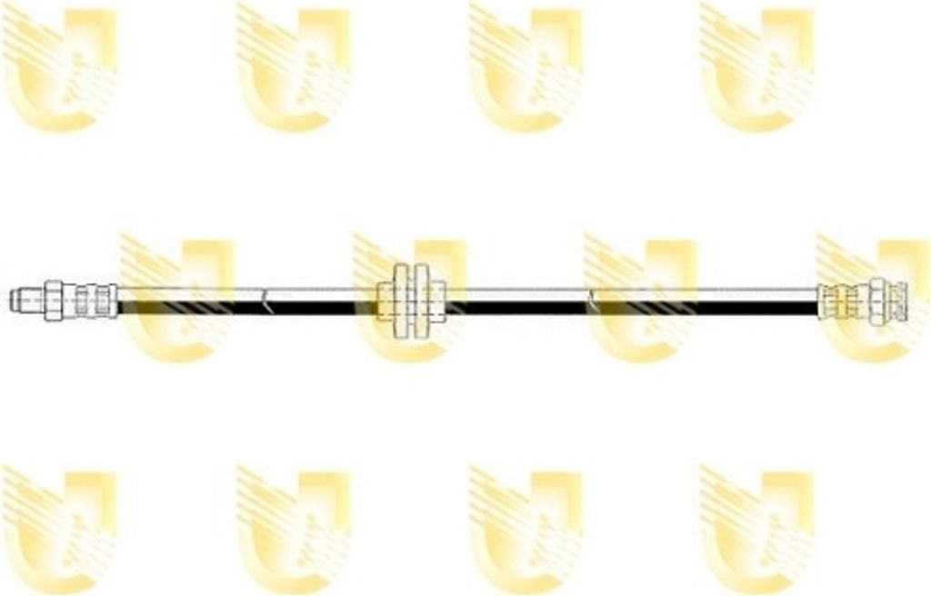 1 Bremsschlauch UNIGOM 372616 für FIAT LANCIA, Hinterachse beidseitig