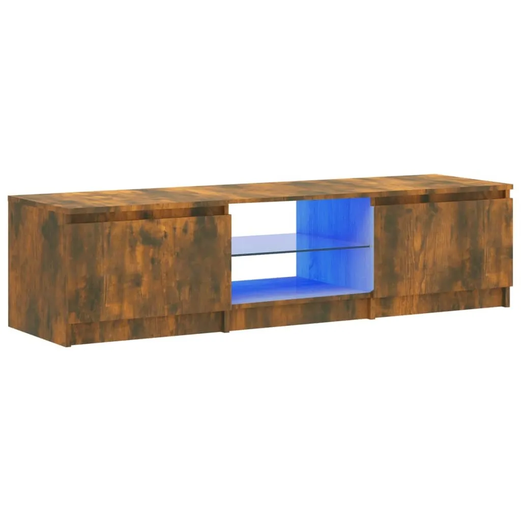 Mobile Porta TV Minimal SYFAX™ 140cm Rovere Fumo e LED RGB