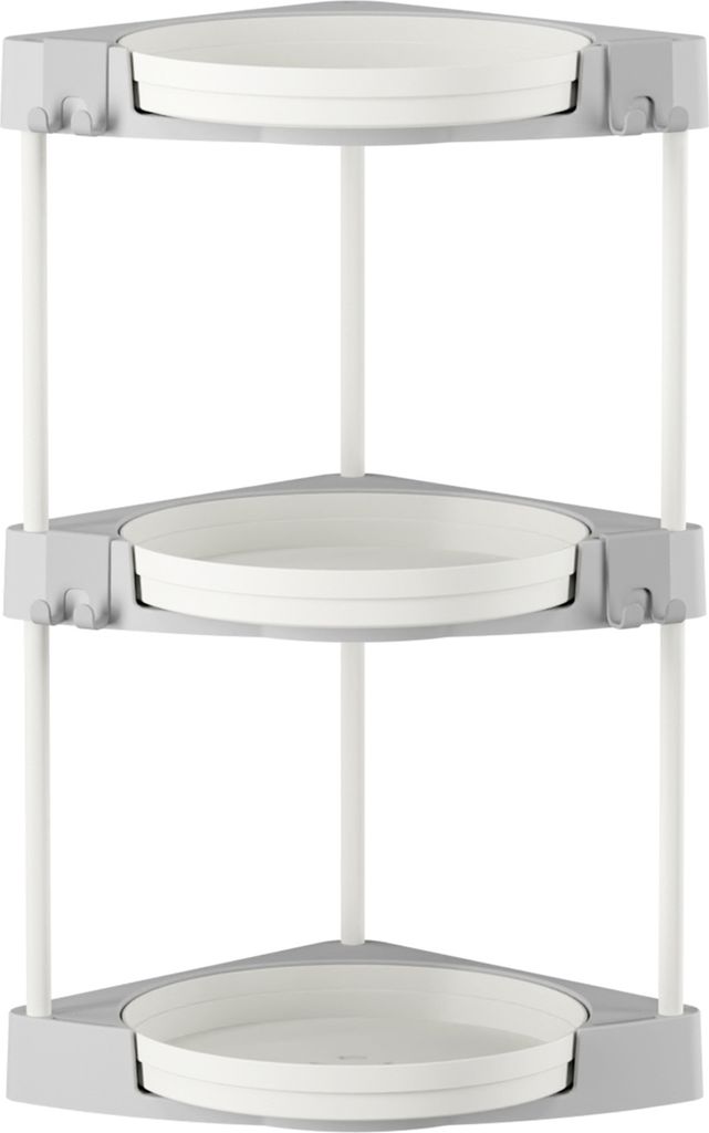 Lazy Susan Organizer-Aufbewahrungsregal, großes Fassungsvermögen, mehrschichtiges Design, 360 Grad drehbar, Make-up-Organizer, Gewürzregal