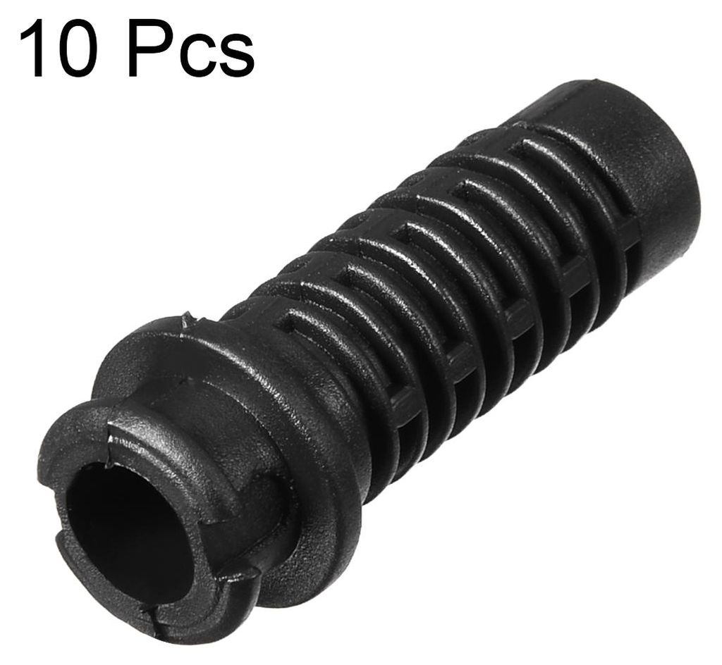 10 Stš¹ck PVC Zugentlastung Kabelknickschutz 7.5-8.0mm Innendurchmesser Schwarz DE