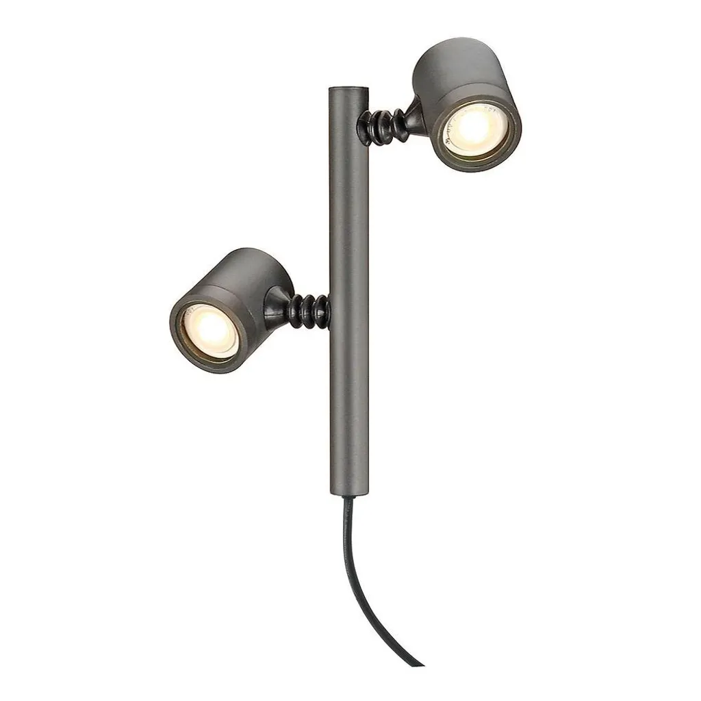 Éclairage Extérieur Double Faisceau NEW MYRA Anthracite IP44 GU10