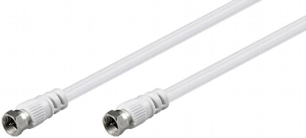 goobay SAT Antennenkabel doppelt geschirmt weiß 5 m Obrázek produktu 