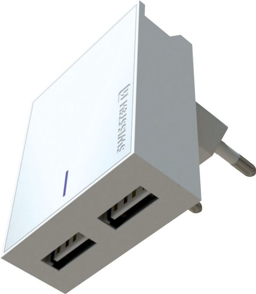Swissten Sieťový Adaptér Smart Ic 2X Usb 3A Power + Dátový Obrázok produktu 