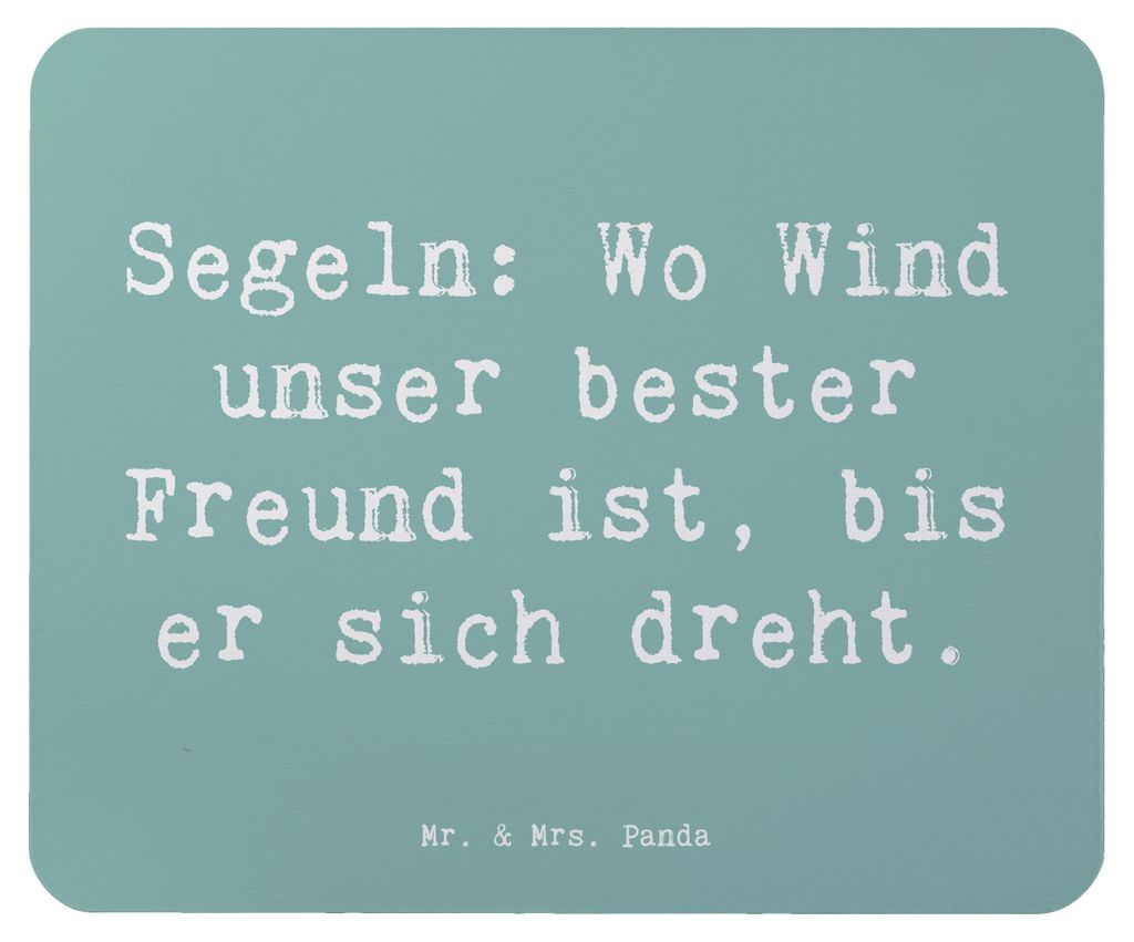 Mr. & Mrs. Panda Mauspad Spruch Segeln Windfreund - Meeresbrise - Geschenk, Wellen, Sport, Sportler, Mouse Pad, Teamsport, Meer, mousematte, Mousep...