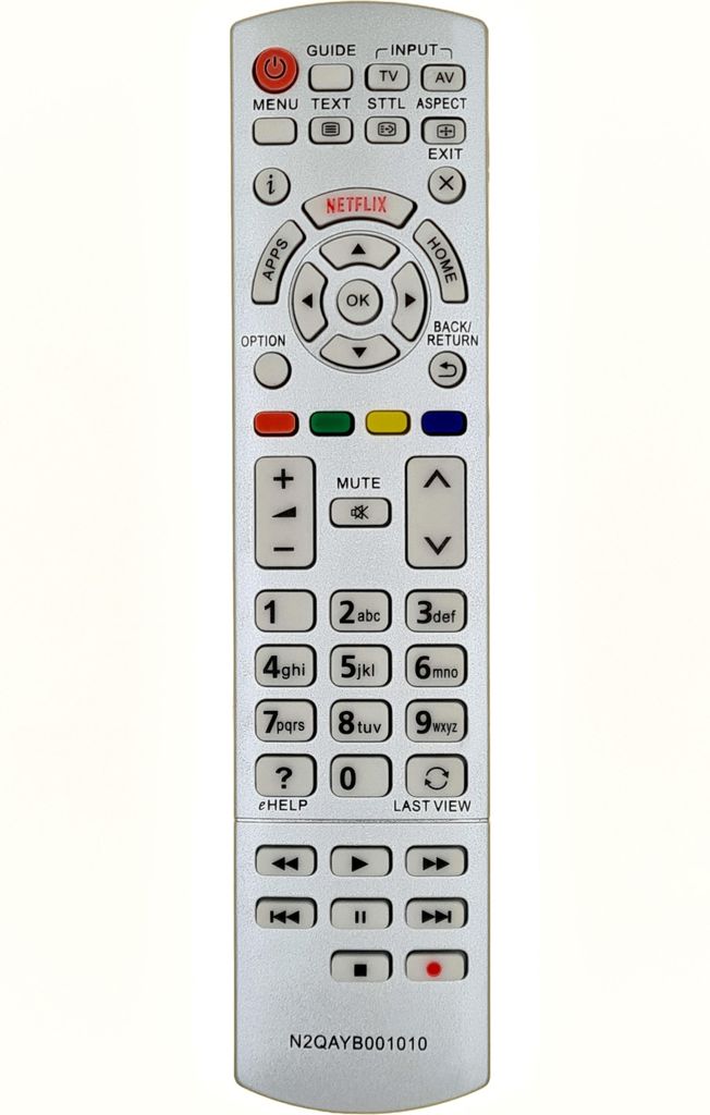 Ersatz Fernbedienung für Panasonic TV TX-49FXW654S | TX-49FXW724 | TX-49FXW784 |