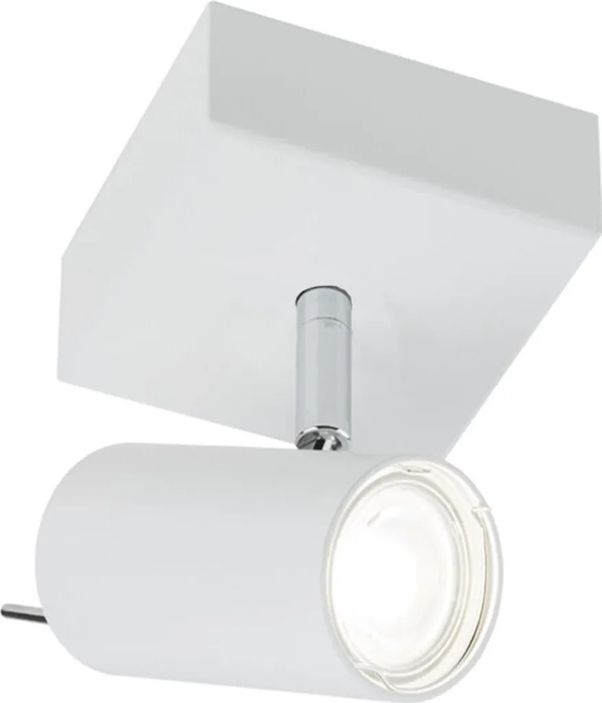 Spot blanc orientable carré GU10 : solution pour éclairer zones sombres
