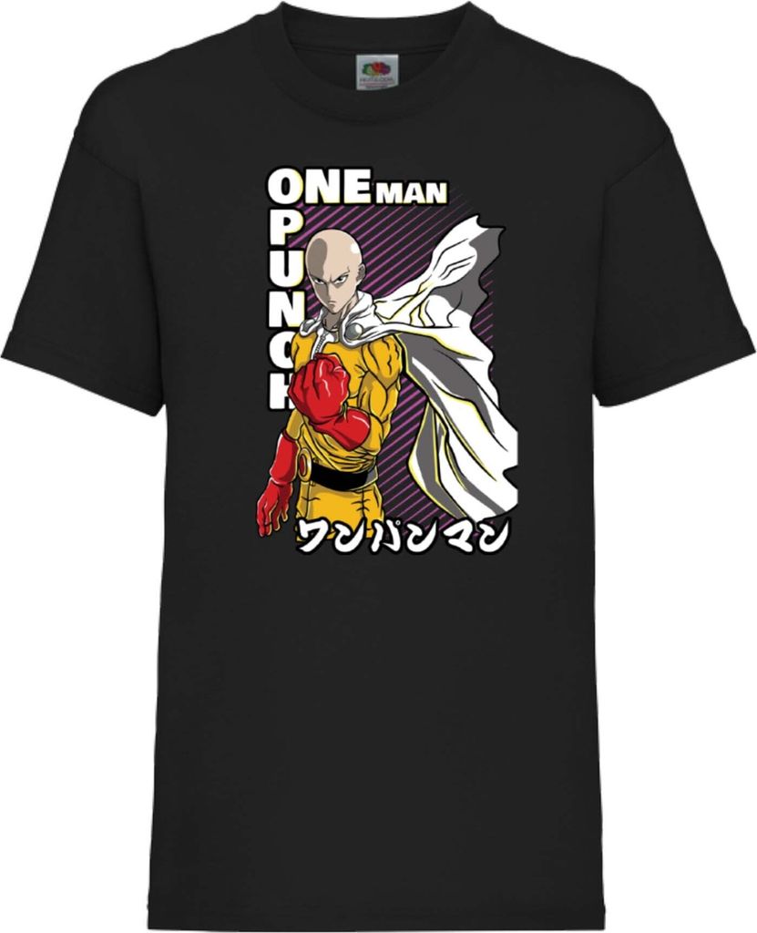 Kinder T-Shirt Japan Animation Manga Anime Comics One manga Punch Anime Man Saitama 01 Var-010 One manga Punch Anime Man Saitama, 5-6 Jahr - 116 / ...