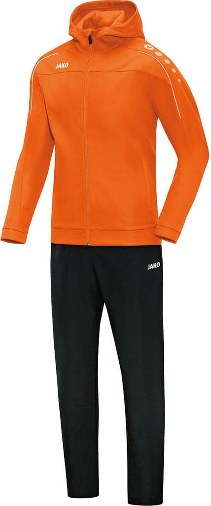 JAKO Damen Präsentationsanzug Classico mit Kapuze, Farbe:neonorange, Größe:40
