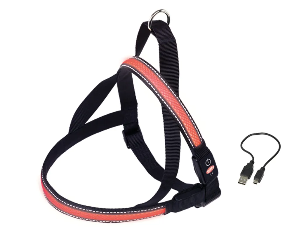 Harnais de Randonnée Chien Nobby Flash Mesh Rouge S 25mm Confortable
