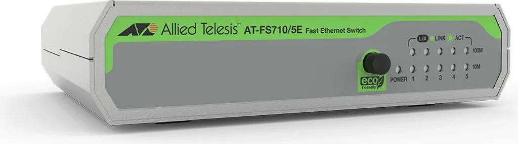 Switch 5 Porte Allied Telesis AT-FS710/5E | Ideale per Videosorveglianza