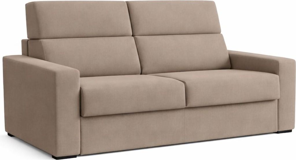 None - 2-Sitzer Schlafsofa, 180x95 cm Taupe, Abnehmbar Italy