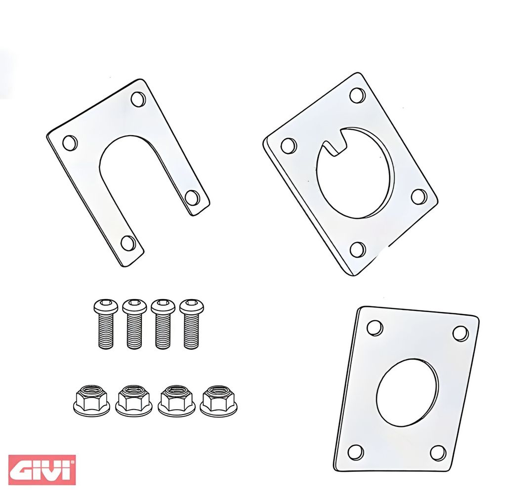 Givi Navihalterung SGZ39SM für Garmin Zumo Navis auf Uni-Alu-Navihalter S901A/S902A