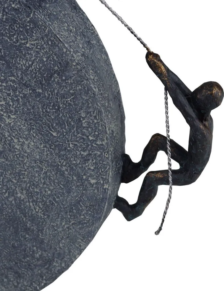 Sculpture décorative groupe sur corde en résine - Objet d'art 35cm