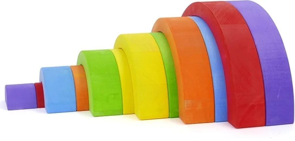 Jouet d'Éveil Arc-en-ciel en Bois pour Enfant Petit Modèle Bajo