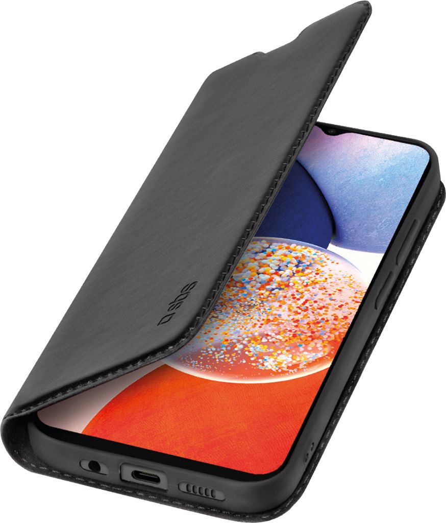 SBS Wallet Lite, Geldbörsenhülle, Samsung, Galaxy A14, Galaxy A14 5G, 16,8 cm (6.6"), Schwarz