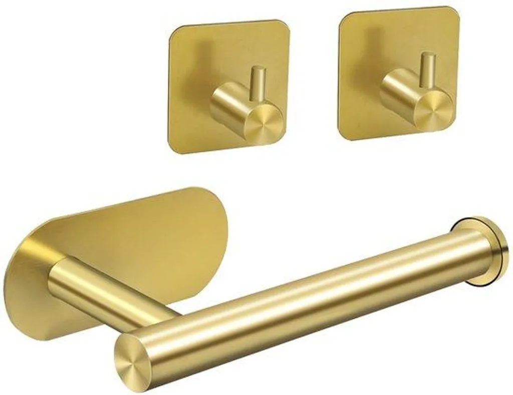 Porte-Papier Toilette Mural sans Trou : Lot de 2 Supports Fer Forgé RVS