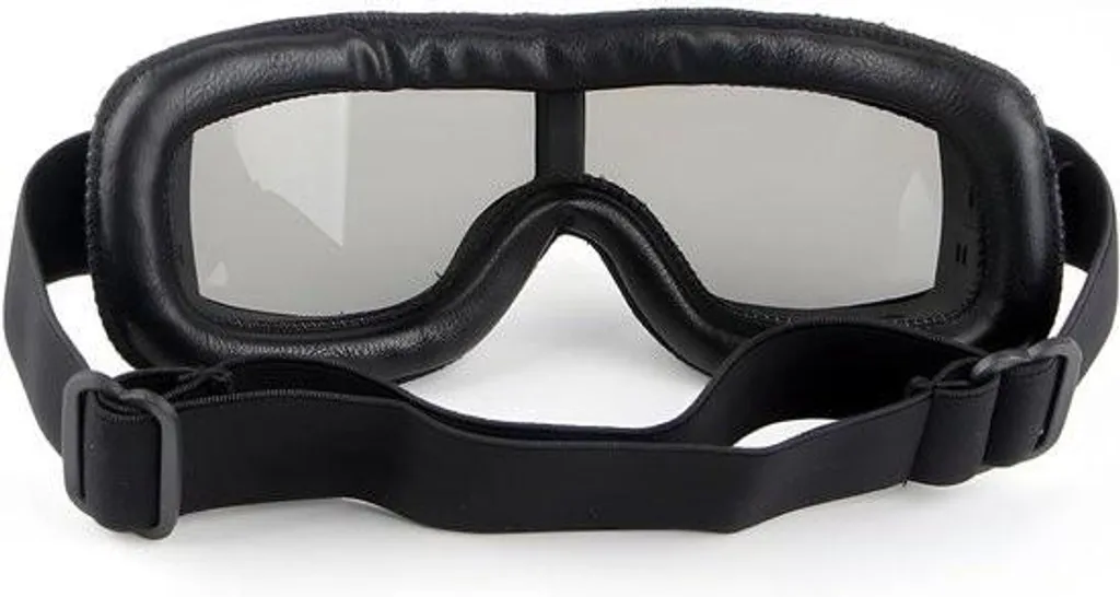 Lunettes de moto protection UV avec monture flexible pour casque moto