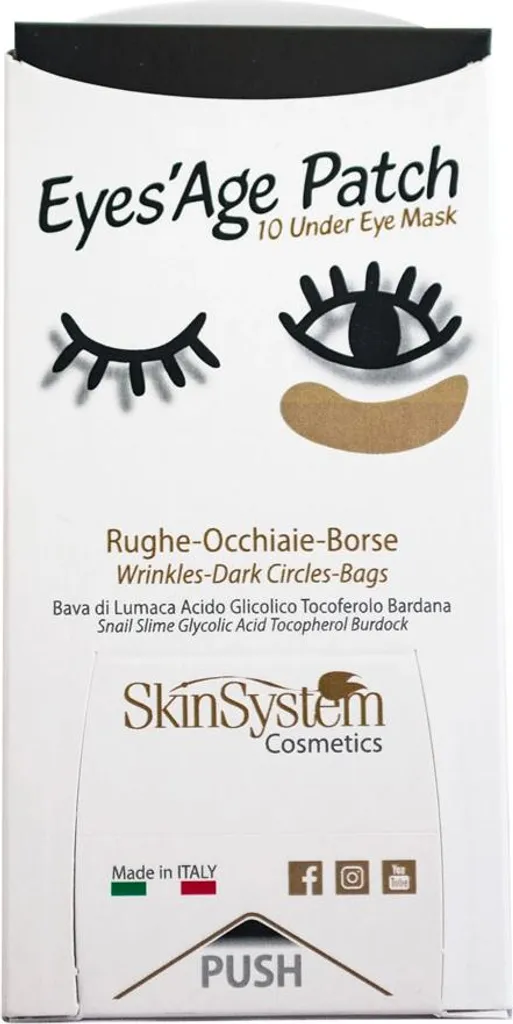 Masque Yeux Anti-Âge SkinSystem pour Poches et Cernes - Boîte 10 pcs