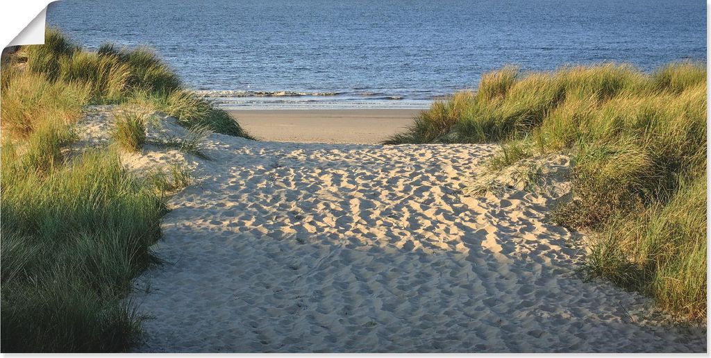 ARTland Poster Strandaufgang Größe: 60x30 cm