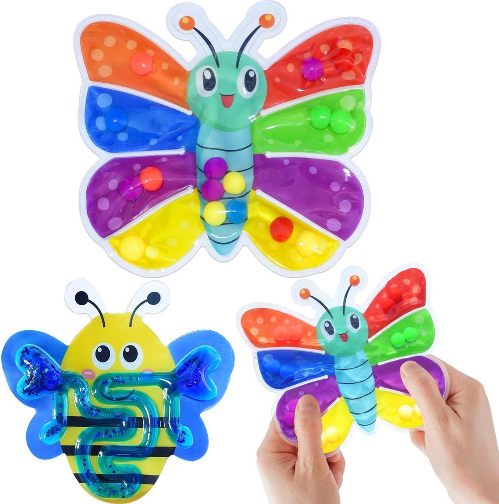 Montessori Sortierspiel für Kinder, Motorik Lernspielzeug, Pädagogisches Reisespielzeug, 3-5 Jahre (Fliegende Insekten)