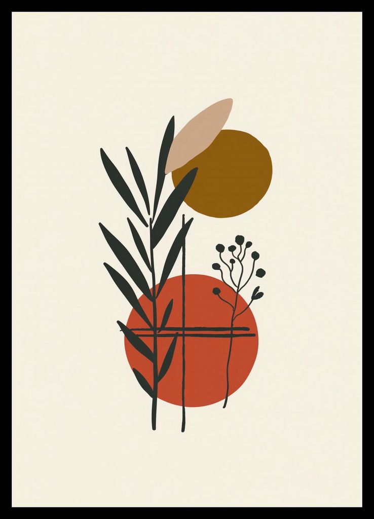 Plakat 29,7x42cm Kontrast in der Botanik