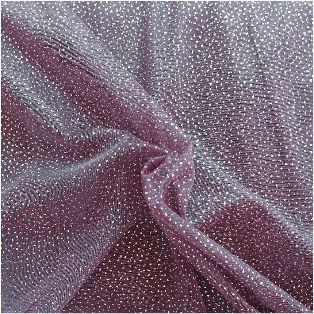 Tüll mit Glitzer Kostümstoff Fasching Royal Tüll 1 x 1,5 m Meterware Farbwahl