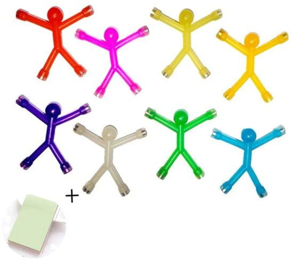 Set Aimants pour Tableau Blanc et Bureau, Bonshommes et Cartes Mémos