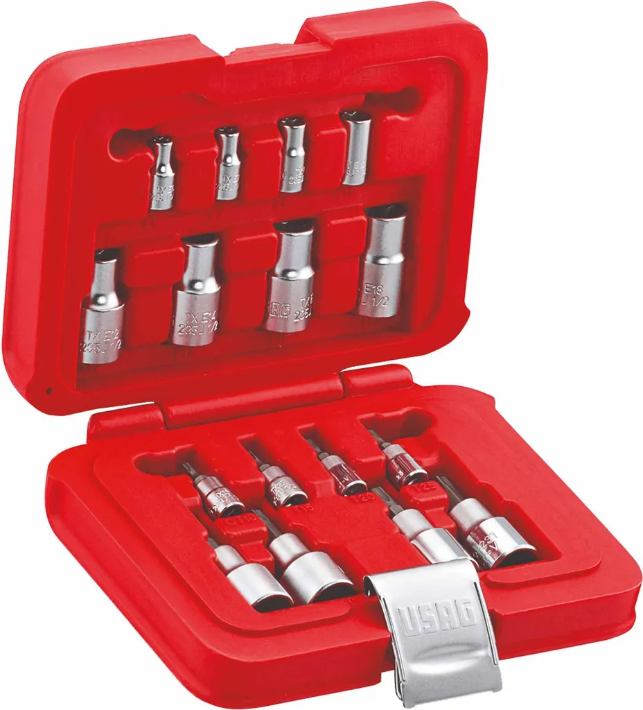 Évitez le ripage de vis avec le coffret de douilles Torx USAG 16 pcs
