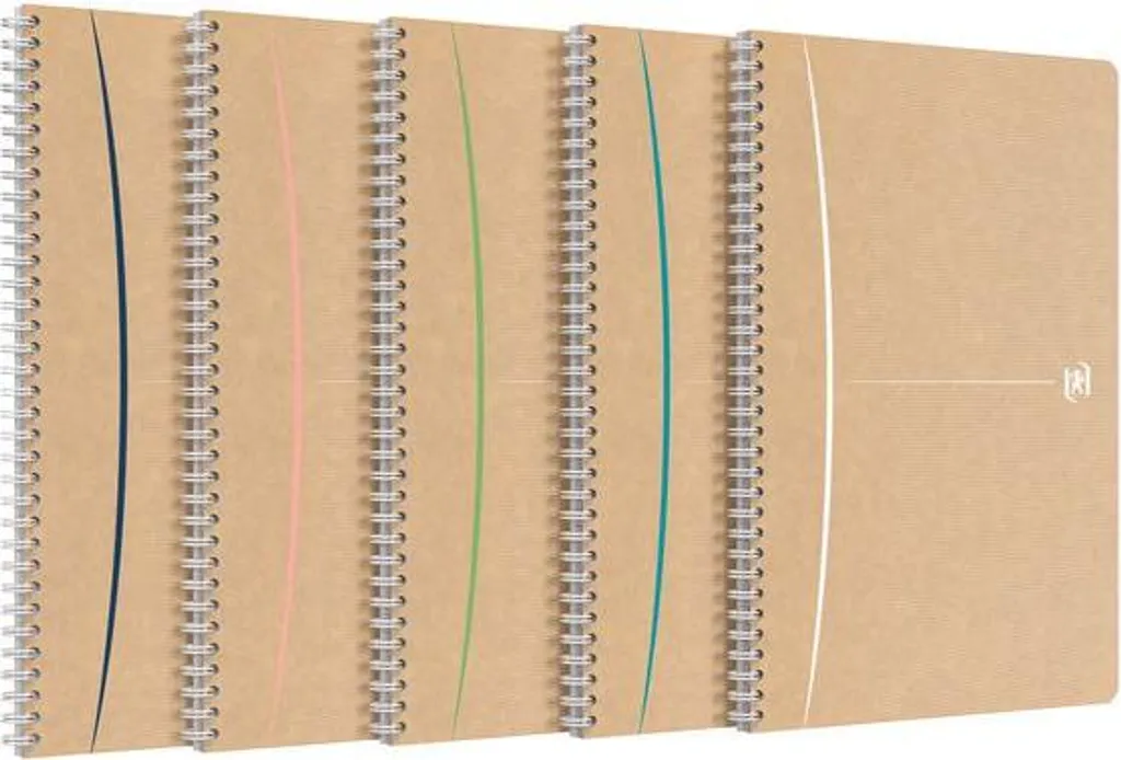 Bloc à spirales A4 Oxford pour étudiants et bureaux - 90 feuilles x 20