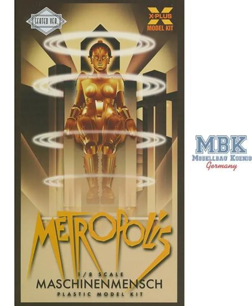 Décoration Cinéma Metropolis Maria Dorée 1/8 pour Vitrine et Bureau