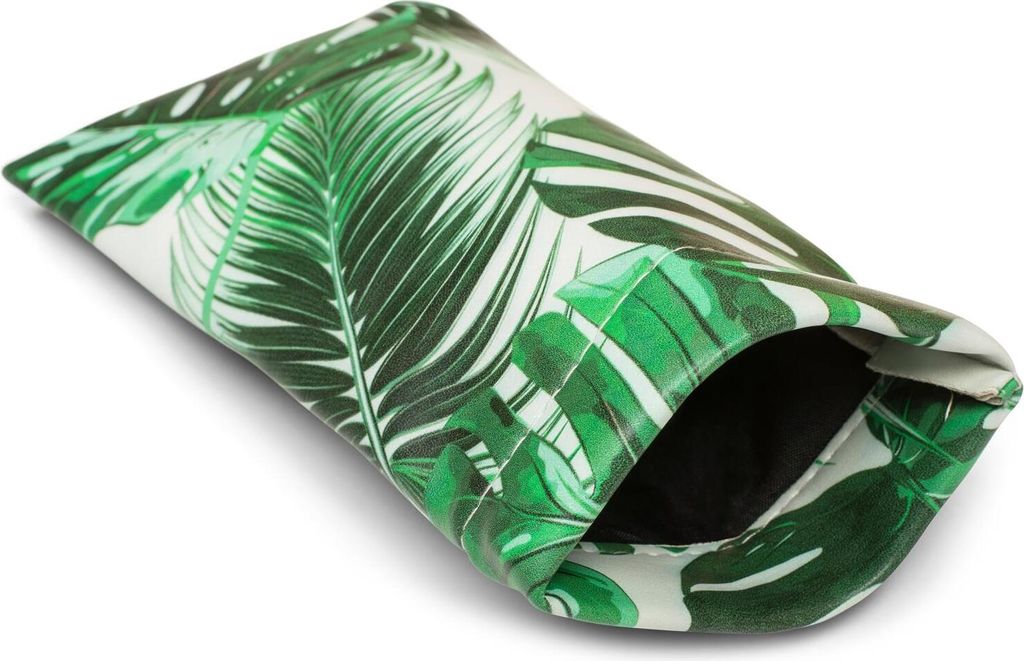 styleBREAKER Etui für Sonnenbrillen mit Palmen Print und Produktbild 