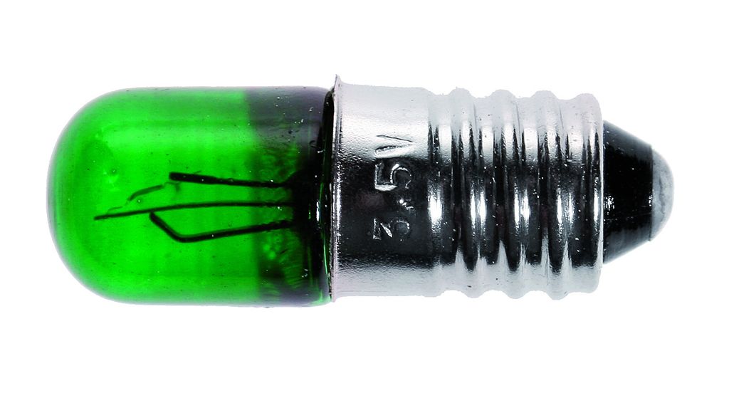 Blinkbirnchen grün (3,5V/ 0,35A), 10 Stück
