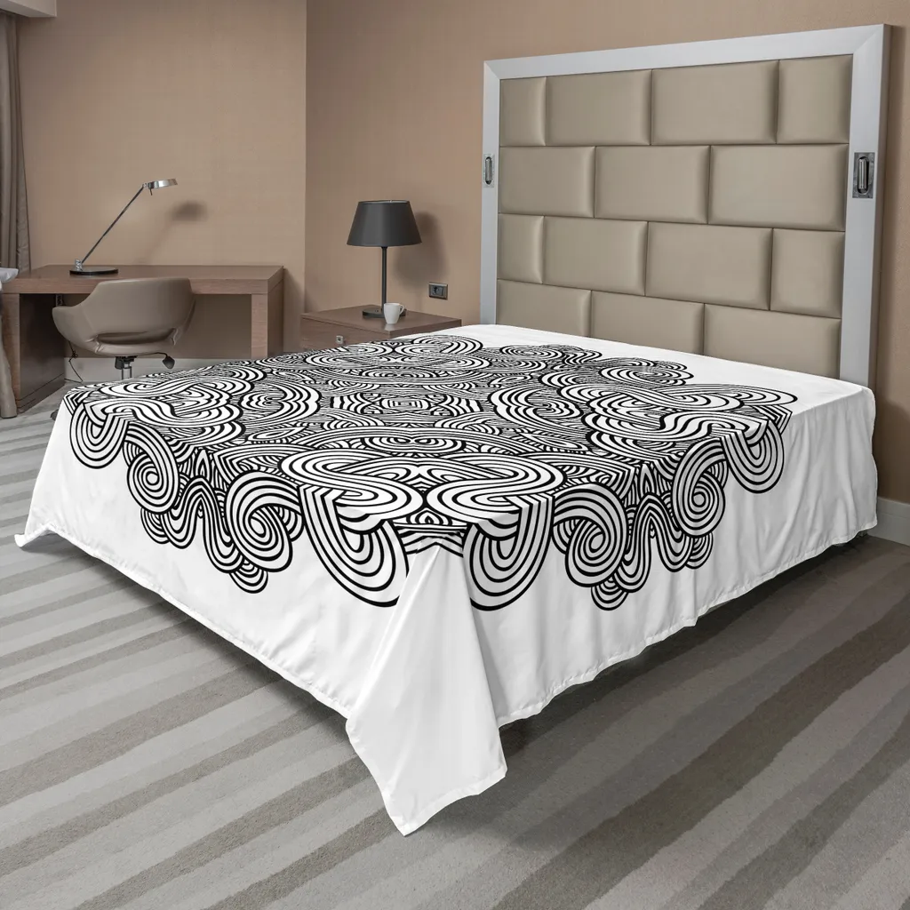 Lenzuolo Celtico ABAKUHAUS 275x260 - Nodo Antico Bianco e Nero