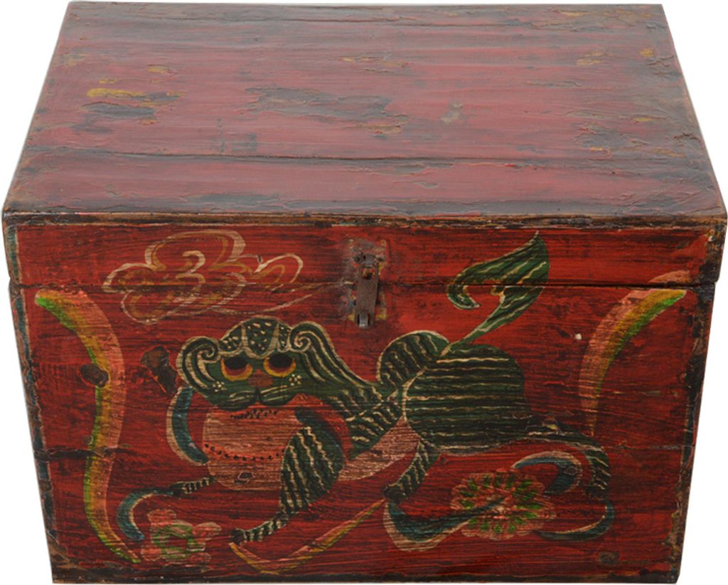 Fine Asianliving Chinesische Aufbewahrungskiste Orientalische Möbel Truhe Holztruhe Dekotisch Truhenbank Massiv Holz Groß Deckel Couchtisch Tisch...