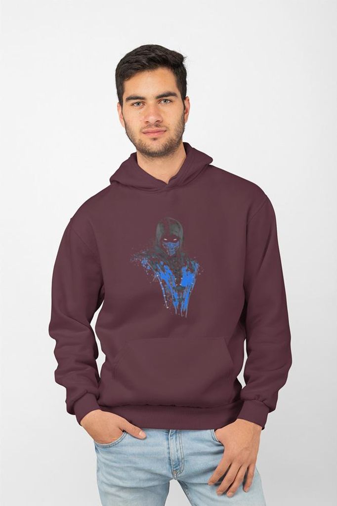 D&B Uni Hoodie MO00037 Mortal Combat Burgund-Größe 2XL