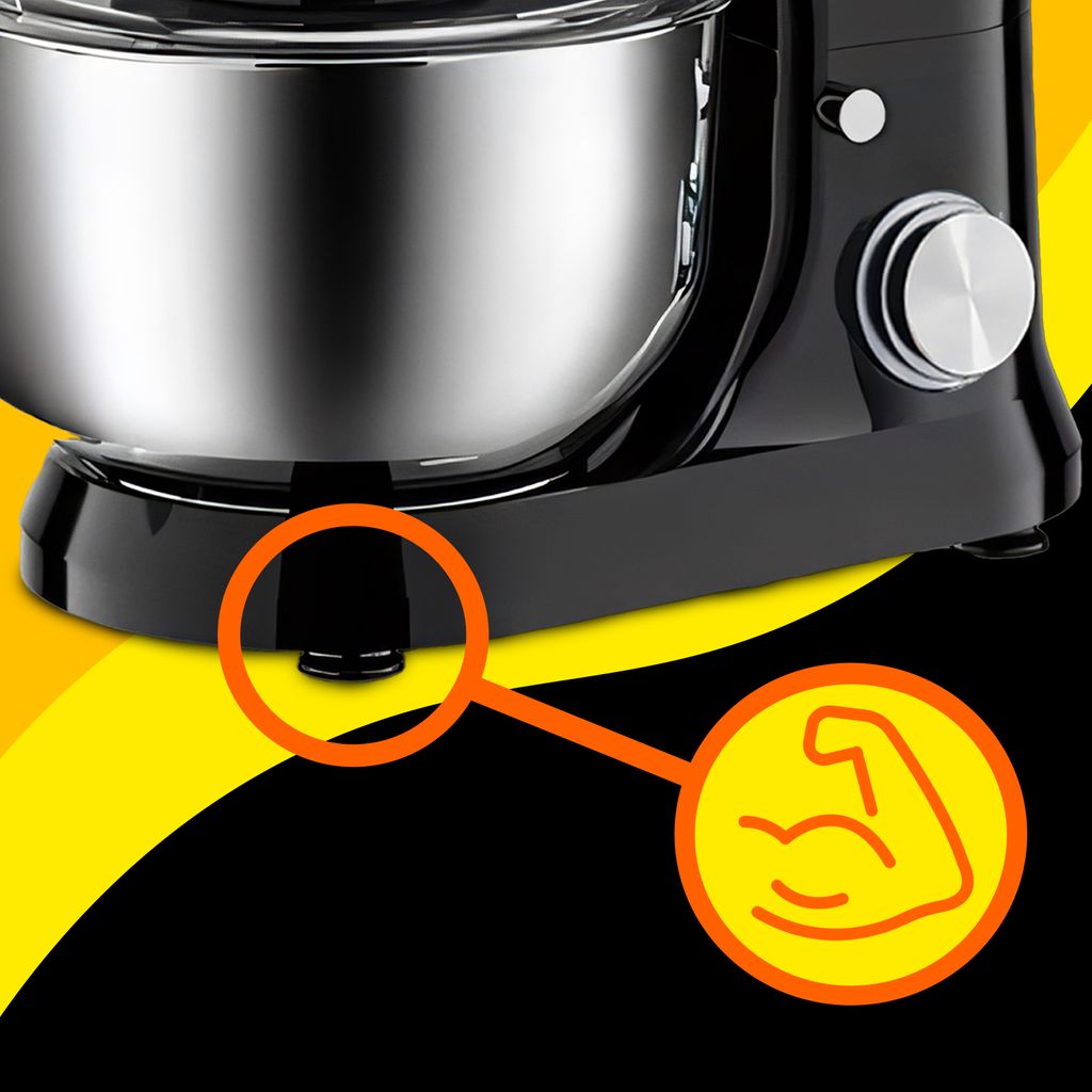 Küchenmaschine 3200 W mit 6L Edelstahl-Rührschüssel inkl. Produktbild 11