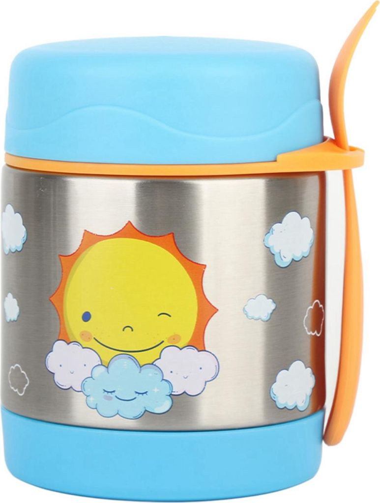 Thermos-Suppenbecher mit weitem Mund Edelstahl-Lunchbox und Löffel für Kinder