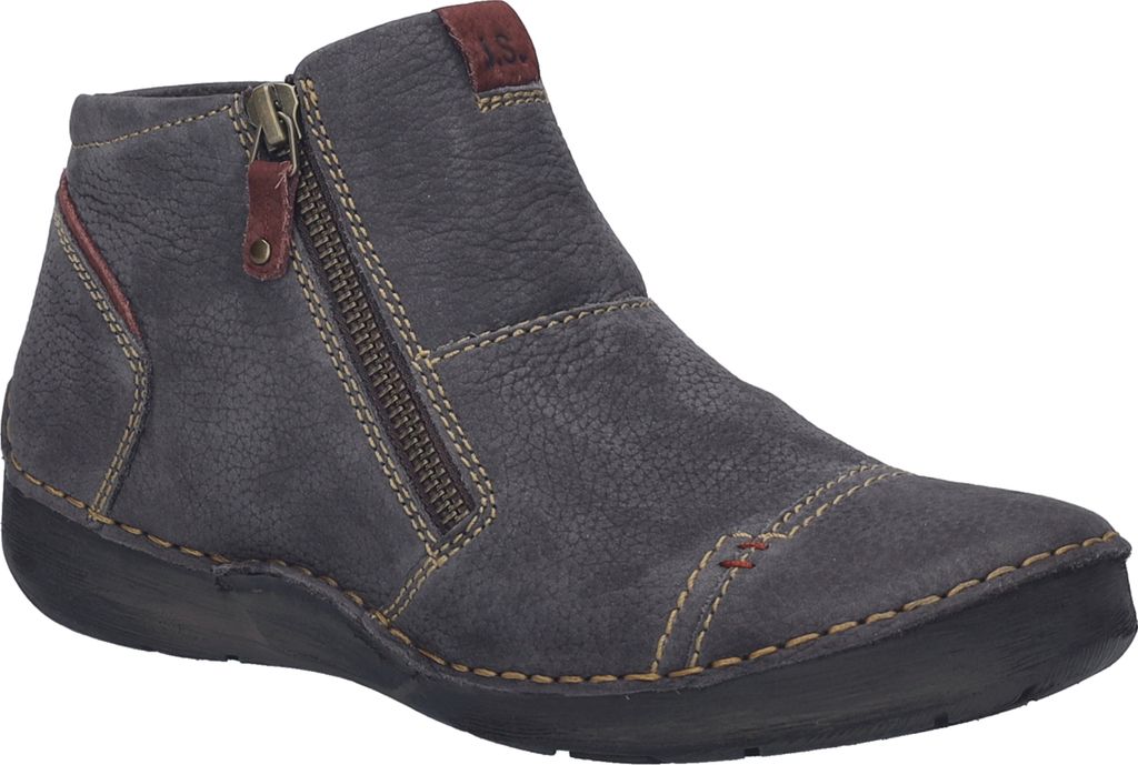Josef Seibel Fergey 46 Damenschuhe Stiefel Reißverschluss Grau Freizeit, Schuhgröße:42 EU