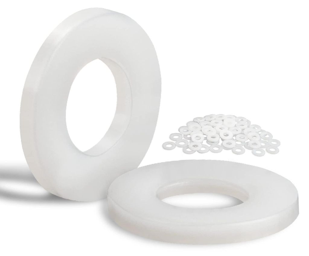80 Kunststoffringe M10-20mm mit Nylongehäuse für Maschinen, elektrische Geräte und Sanitärartikel.