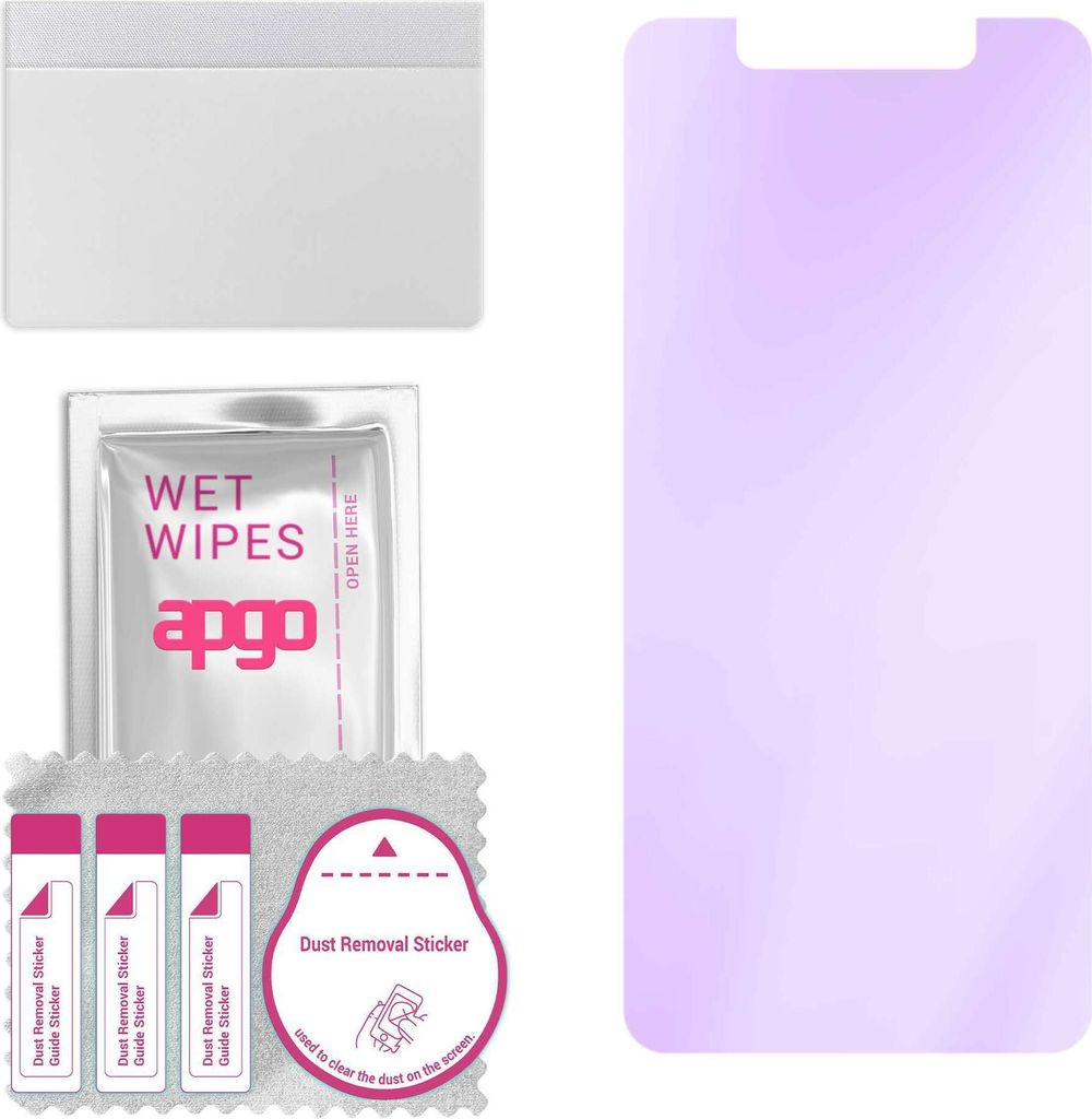 apgo Hybrid Schutzglas, kompatibel mit Motorola One (P30 Play), Anti-Blue, 9H Härte, toller Ersatz für Hartglas, kratzfester Displayschutzglas, D...