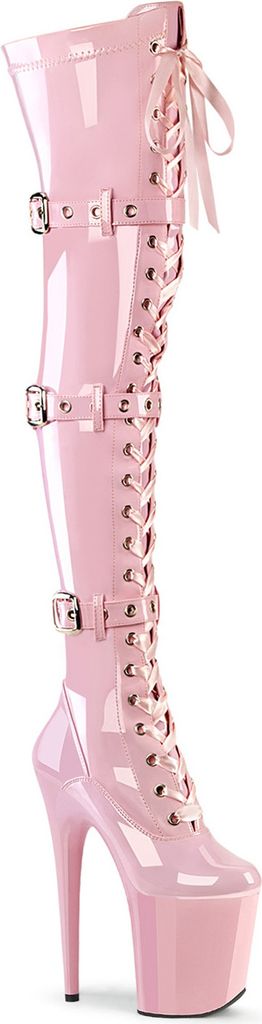 FLAMINGO-3028 Damen Boots von Pleaser, Rosa , EU 42, US 12