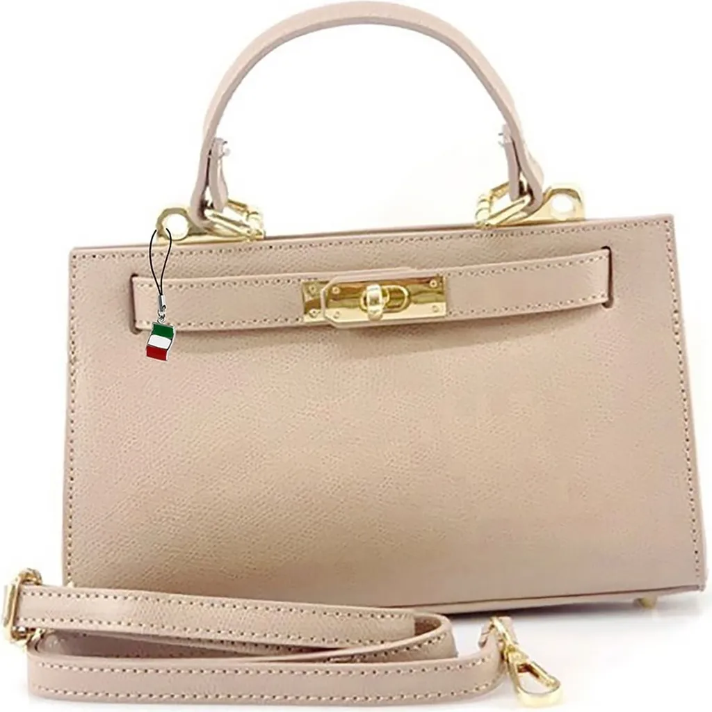 Grand Sac en Cuir Florence Beige D2OTF812C - Idéal Travail et Loisirs