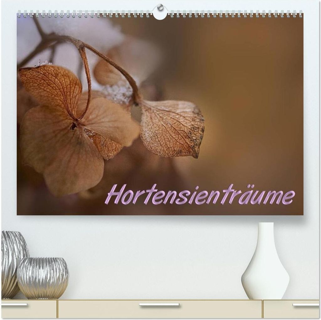 Hortensienträume (hochwertiger Premium Wandkalender 2026 DIN A2 quer), Kunstdruck in Hochglanz