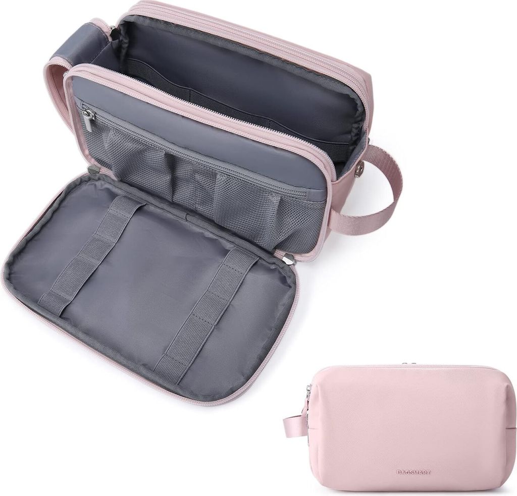 MODFU Kulturbeutel Herren Reise Kulturbeutel Reisezubehör Kulturbeutel Kulturbeutel Kosmetiktasche Damen Toilettenorganizer Rosa